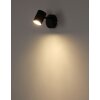 Walters Plafonnier, Spot de plafond, Applique murale, Spot mural Luminaires Globo Lighting Noir, 1 lumière