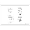 Walters Plafonnier, Spot de plafond, Applique murale, Spot mural Luminaires Globo Lighting Noir, 1 lumière
