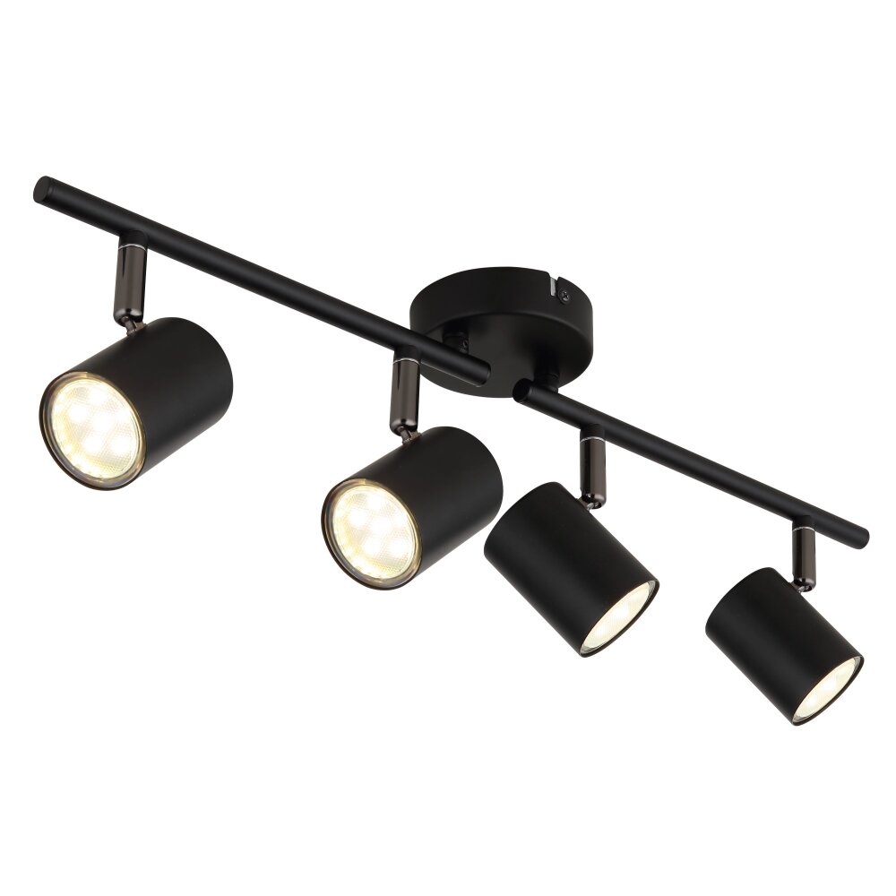 Walters Plafonnier Luminaires Globo Lighting Noir, 4 lumières main product photo