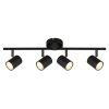 Walters Plafonnier Luminaires Globo Lighting Noir, 4 lumières