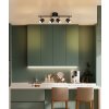 Walters Plafonnier Luminaires Globo Lighting Noir, 4 lumières