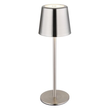 Vancouver Lampe à poser Luminaires Globo Lighting LED Nickel mat, 1 lumière
