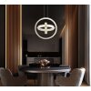 Neil Suspension Luminaires Globo Lighting LED Chrome, 1 lumière, Télécommandes