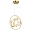 Neil Suspension Luminaires Globo Lighting LED Or, 1 lumière, Télécommandes