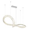 Neil Suspension Luminaires Globo Lighting LED Chrome, 1 lumière, Télécommandes