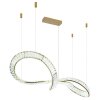 Neil Suspension Luminaires Globo Lighting LED Or, 1 lumière, Télécommandes