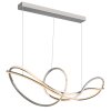 Iduna Suspension Luminaires Globo Lighting LED Chrome, 1 lumière, Télécommandes