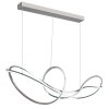 Iduna Suspension Luminaires Globo Lighting LED Chrome, 1 lumière, Télécommandes
