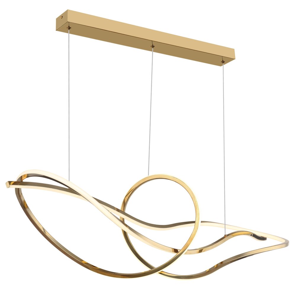 Iduna Suspension Luminaires Globo Lighting LED Or, 1 lumière, Télécommandes main product photo