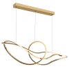 Iduna Suspension Luminaires Globo Lighting LED Or, 1 lumière, Télécommandes