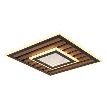 Woody Plafonnier Luminaires Globo Lighting LED Écru, Noir, 1 lumière