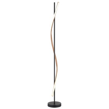 Watkins Lampadaire Luminaires Globo Lighting LED Noir, 1 lumière