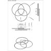 Kombos Plafonnier Luminaires Globo Lighting LED Nickel mat, 1 lumière