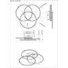 Kombos Plafonnier Luminaires Globo Lighting LED Noir, 1 lumière