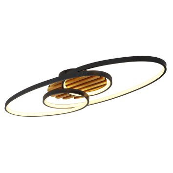 Tisha Plafonnier Luminaires Globo Lighting LED Brun, Noir, 1 lumière