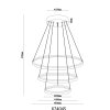 Corine Suspension Luminaires Globo Lighting LED Noir, 1 lumière
