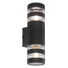 Hayes Applique murale Luminaires Globo Lighting Noir, 2 lumières