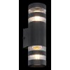 Hayes Applique murale Luminaires Globo Lighting Noir, 2 lumières