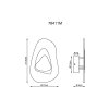 Dorsey Applique murale Luminaires Globo Lighting LED Laiton, 1 lumière
