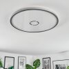 Simonstorp Plafonnier, Panel LED Argenté, Blanc, 1 lumière