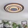 Lidor Plafonnier LED Noir, 1 lumière