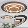 Lidor Plafonnier LED Noir, 1 lumière
