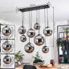Gastor Suspension, Boule lumineuse, Suspension Chrome, Fumé, 8 lumières
