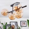 Chehalis Plafonnier, Boule lumineuse Ambre, 5 lumières