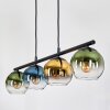 Koyoto Suspension, Boule lumineuse, Suspension Bleu, Or, Vert, Clair, 4 lumières