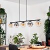 Gastor Suspension, Boule lumineuse, Suspension Ambre, Clair, Fumé, 5 lumières