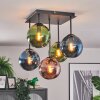 Gastor Plafonnier, Boule lumineuse Bleu, Vert, Cuivré, 5 lumières