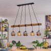 Koyoto Suspension, Boule lumineuse, Suspension Écru, Noir, 5 lumières