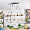 Koyoto Suspension, Boule lumineuse, Suspension Écru, Noir, 5 lumières
