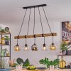 Koyoto Suspension, Boule lumineuse, Suspension Écru, Noir, 5 lumières
