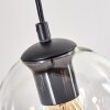 Koyoto Suspension, Boule lumineuse, Suspension Écru, Noir, 5 lumières