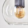 Koyoto Suspension, Boule lumineuse, Suspension Écru, Noir, 5 lumières