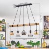 Koyoto Suspension, Boule lumineuse, Suspension Écru, Noir, 5 lumières