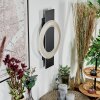 Lidor Applique murale LED Noir, 1 lumière