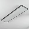 Salmi Plafonnier, Panel LED Gris, Argenté, 1 lumière, Télécommandes