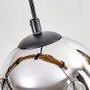Koyoto Suspension, Boule lumineuse, Suspension Écru, Noir, 5 lumières