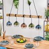 Koyoto Suspension, Boule lumineuse, Suspension Écru, Noir, 5 lumières