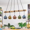 Koyoto Suspension, Boule lumineuse, Suspension Écru, Noir, 5 lumières