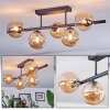 Chehalis Plafonnier, Boule lumineuse Ambre, 5 lumières