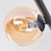 Chehalis Plafonnier, Boule lumineuse Ambre, 5 lumières