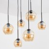 Koyoto Suspension, Boule lumineuse, Suspension Ambre, 6 lumières