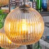 Koyoto Suspension, Boule lumineuse, Suspension Ambre, 6 lumières