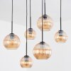 Koyoto Suspension, Boule lumineuse, Suspension Ambre, 6 lumières