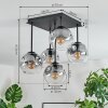 Ripoll Plafonnier, Boule lumineuse Clair, Fumé, 5 lumières