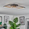 Binor Plafonnier LED Écru, Noir, 1 lumière