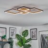 Binor Plafonnier LED Écru, Noir, 1 lumière